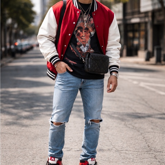 Nike Air Jordan 1 Retro High OG Chicago 2015 Red White Black Men’s - Picture 3 of 9